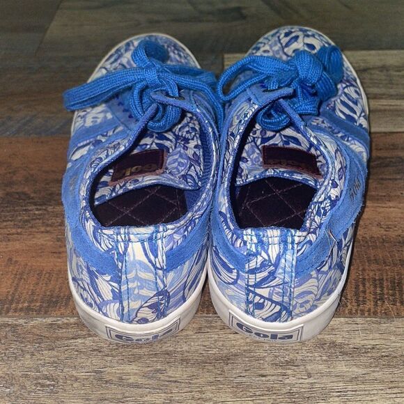 Gola x Liberty Quota Sneaker Royal Blue & White Floral - Picture 5 of 9